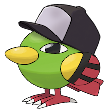 natu with N's hat, aka hatu